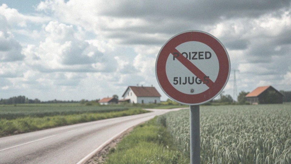 Co oznacza zakaz wjazdu ciężarówek i ciągników rolniczych?