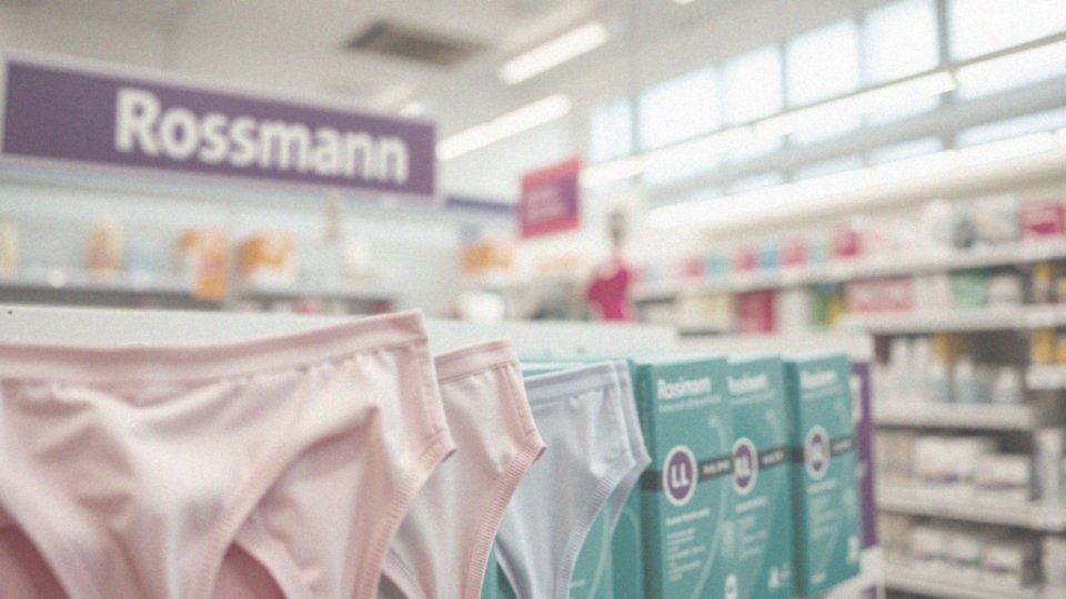 Jakie są rozmiary majtek menstruacyjnych dostępnych w Rossmannie?